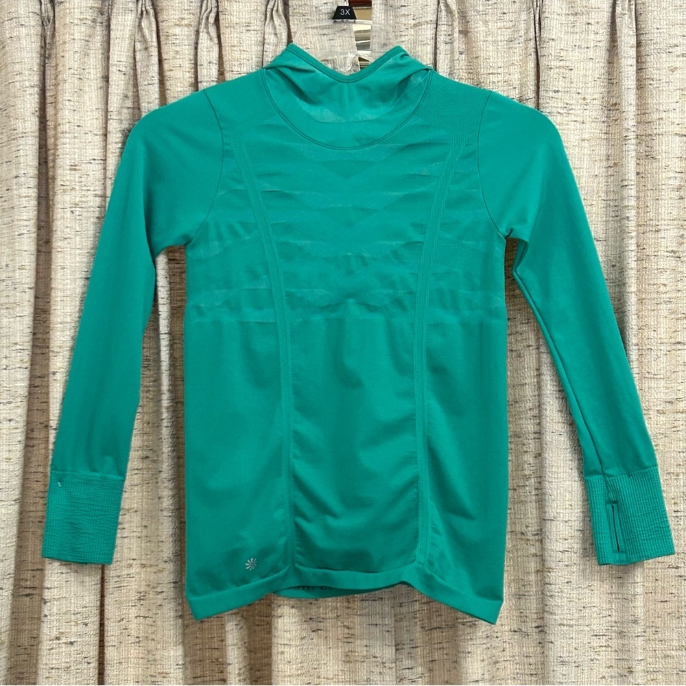 Athleta Girl Lightweight Ruched Activewear Pullover Hoodie